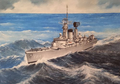 F 814  IsaacSweers ( de Witte Olifant )50 x 70 cm