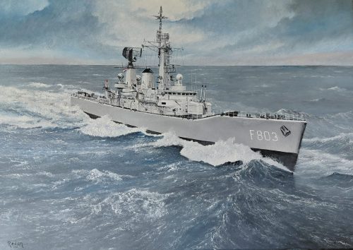 F 803 Hr.Ms. van Galen formaat 50 x 70 cm 
