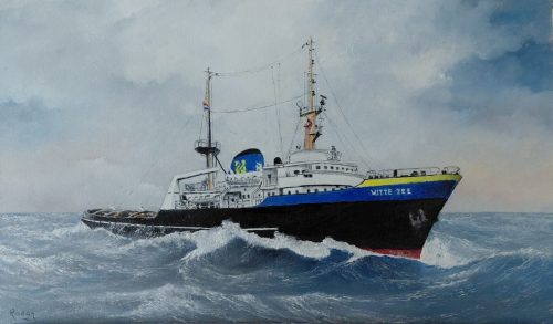Witte Zee formaat 30 x 50 cm 