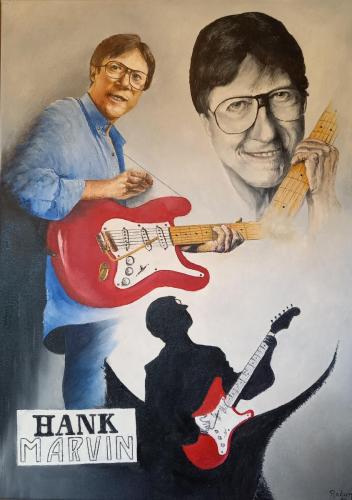 hank-Marvin formaat 50 x 70 cm 